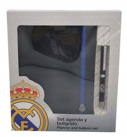 Real Madryt Terminarz Notatnik Brulion Długopis Komplet 452