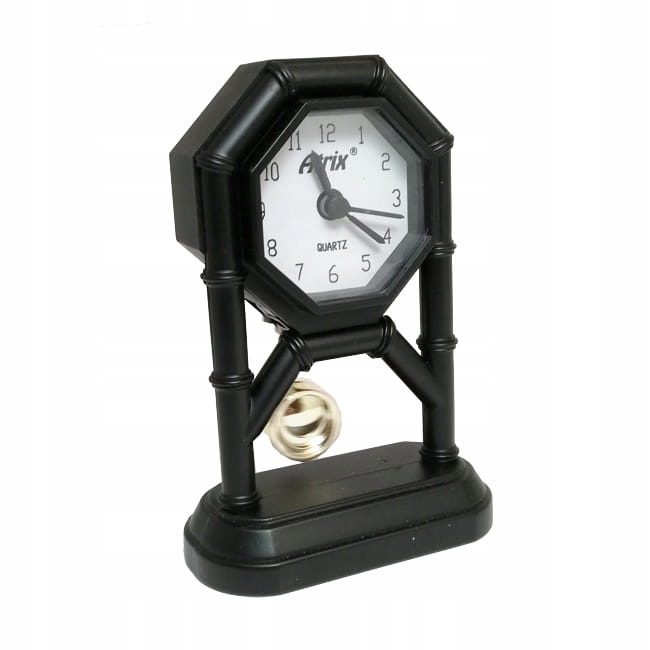 

Mini zegar z wahadłem czarny #AK42