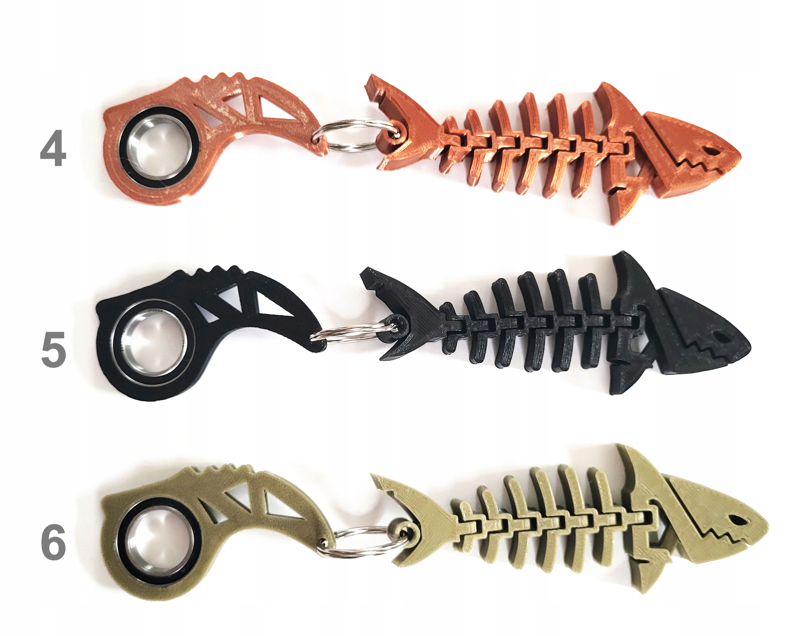 KEYSPINNER / KEYRAMBIT / KEYFLIPPER RÓŻNE KOLORY ZESTAW HIT TIKTOK Kod producenta KEYSPINNER+ REKINEK RYBKA