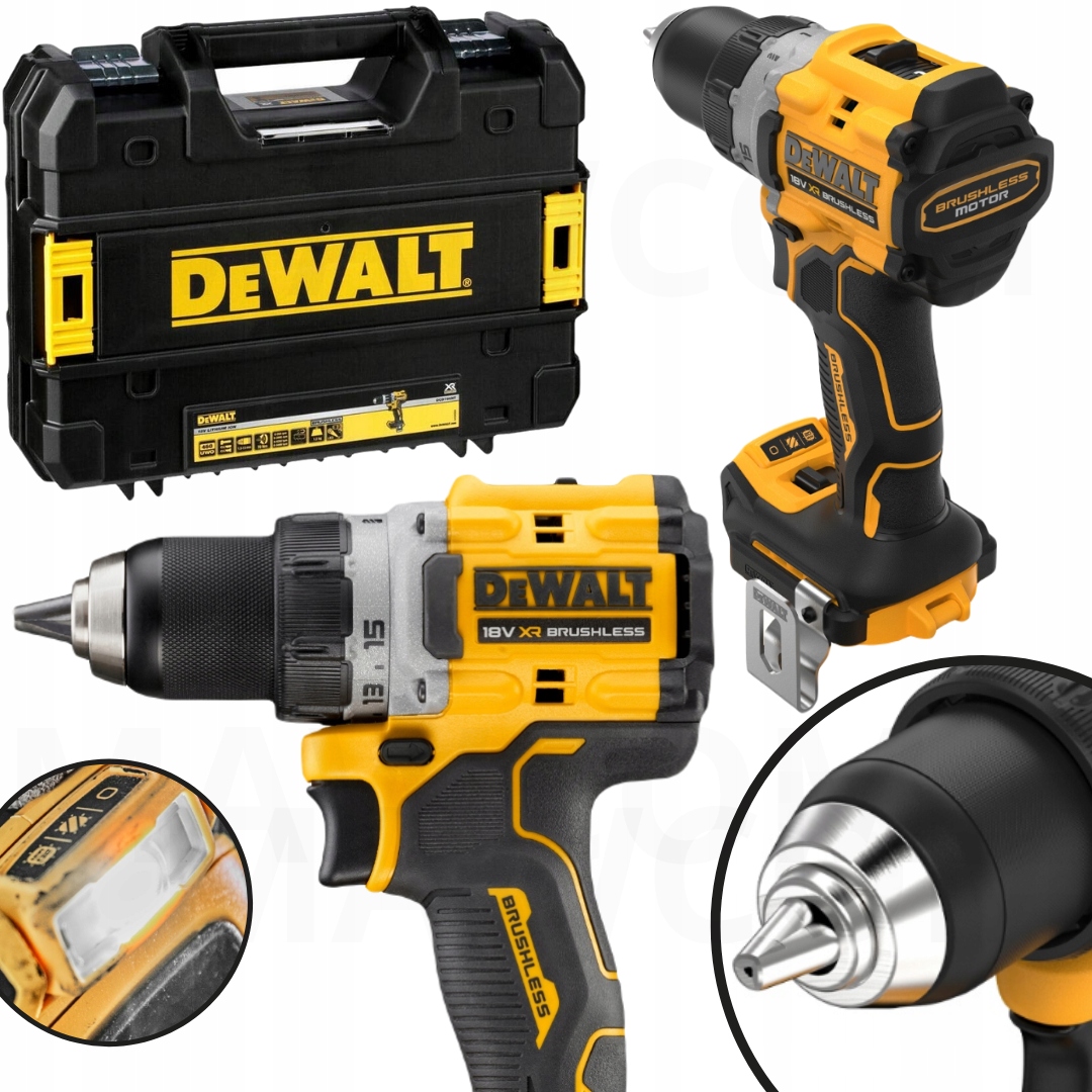 DeWALT DCD800NT Wiertarko Wkrętarka 18V Xr 90Nm akumulatorowa walizka