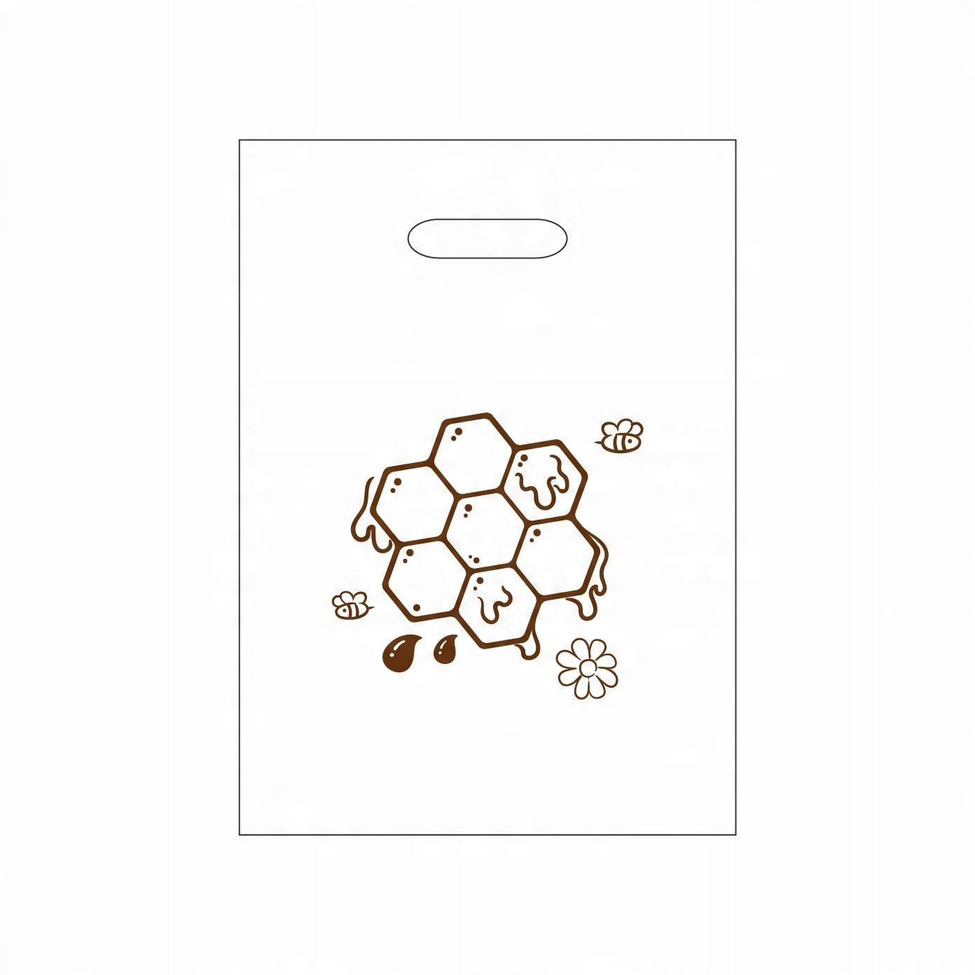 

Torba foliowa na 1 słoik 0,9l Ldpe Plaster miodu