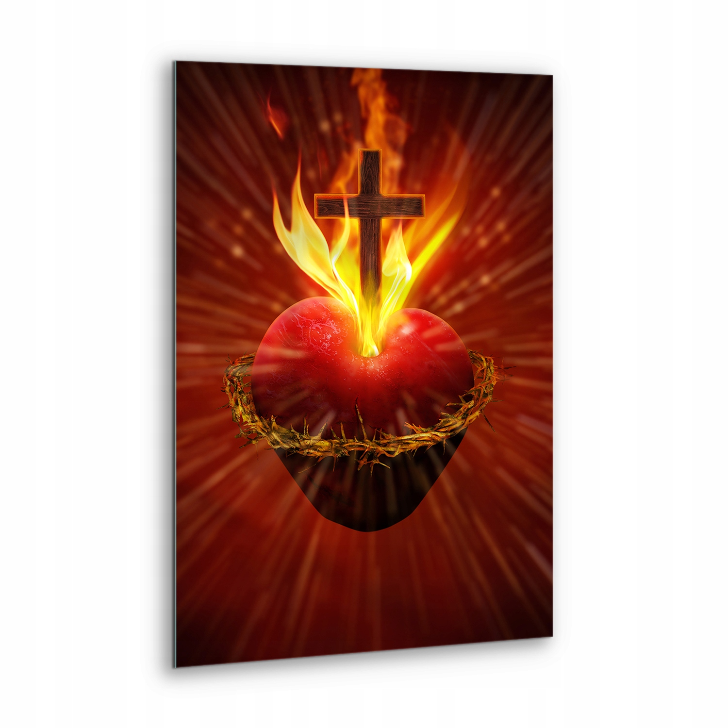 Obraz na skle Sakrální Nejsvětější Srdce Ježíšovo