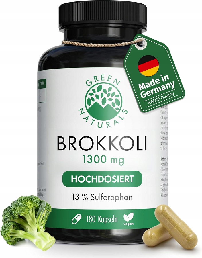 Ekstrakt Z Brokuła Sulforafan 180 kaps Sulporaphan Broccoli Extract