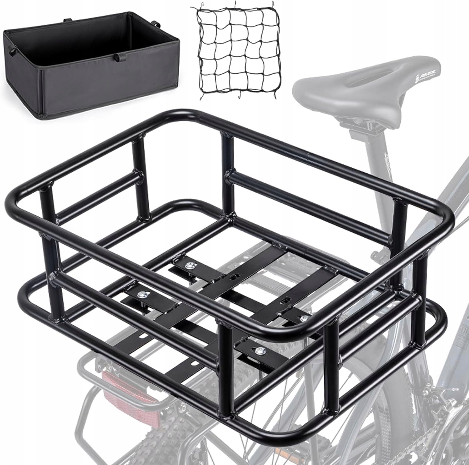 Kosz rowerowy Cxwxc CX-086 siatka ładunkowa gruba wyściółka
