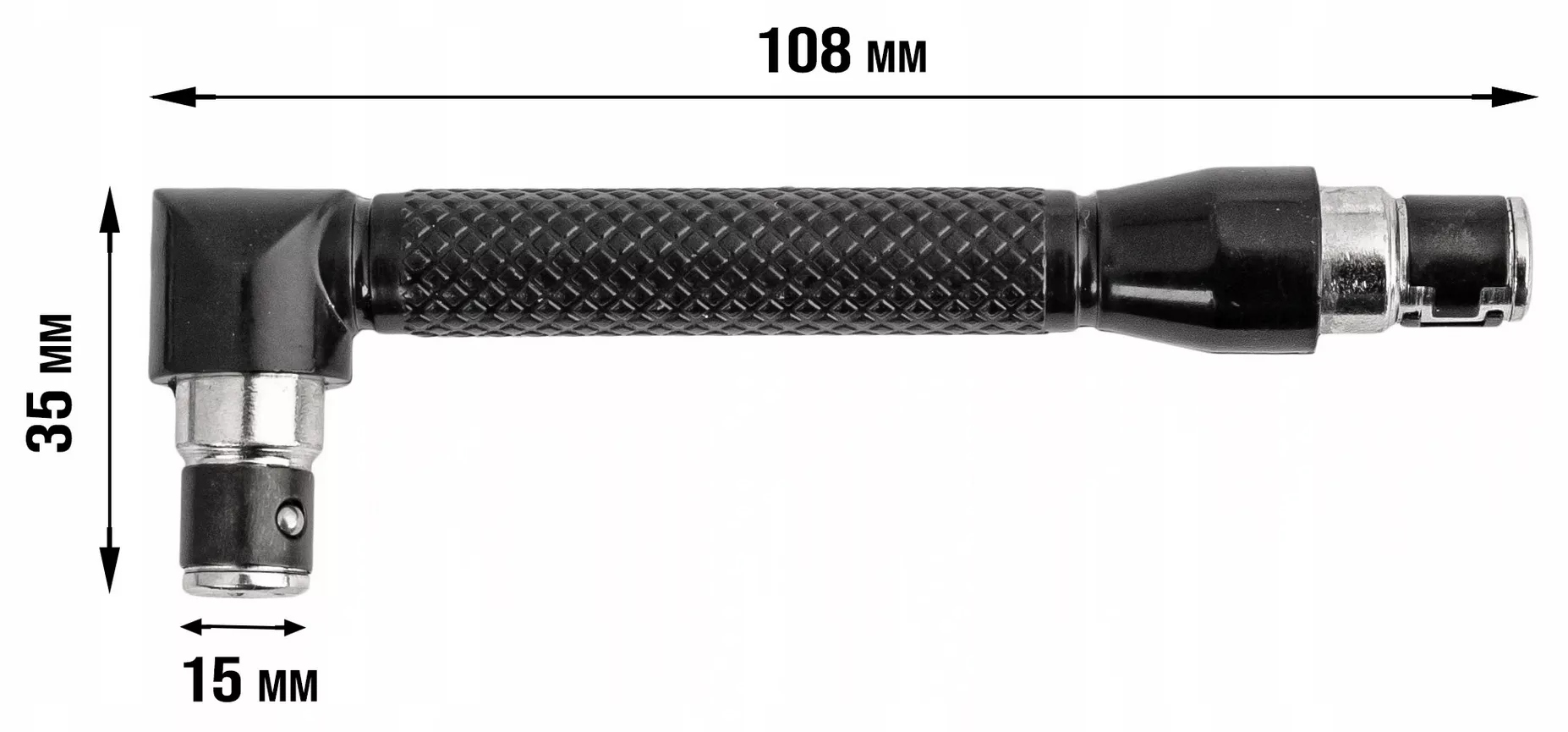 WKRĘTAK KĄTOWY PRZEDŁUŻKA DO BITÓW UCHWYT KOŃCÓWEK BITY 1/4 Marka Rhino