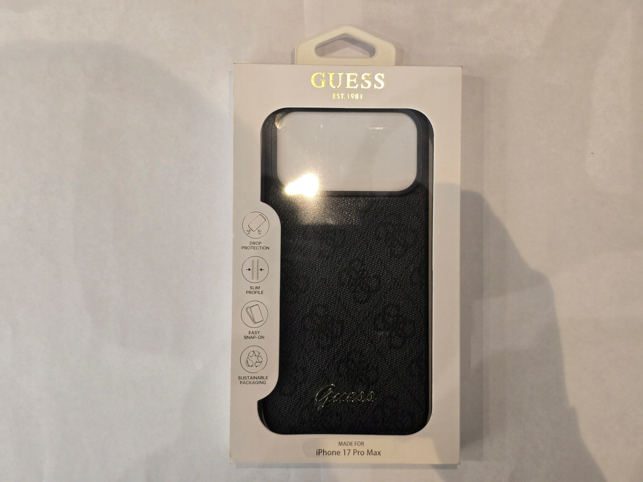 Guess Case do Iphone 17 Pro Max Czarny