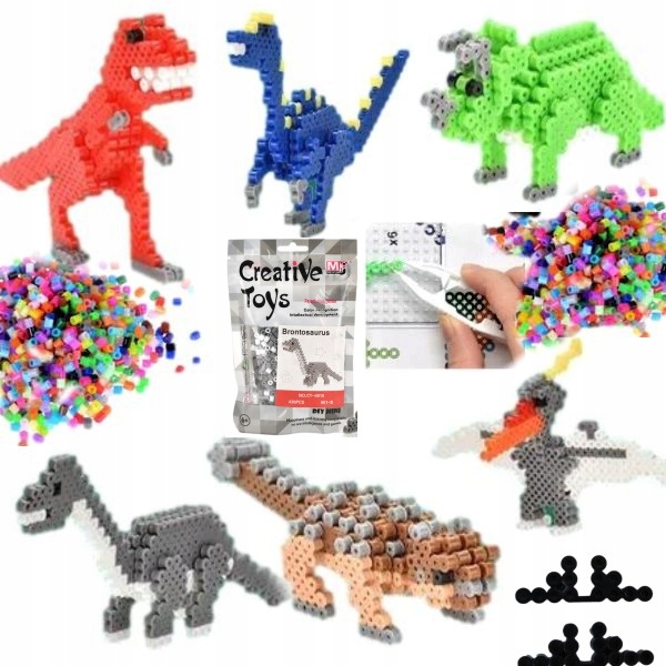 

Koraliki do prasowania mozaika haft 3D Dinozaury