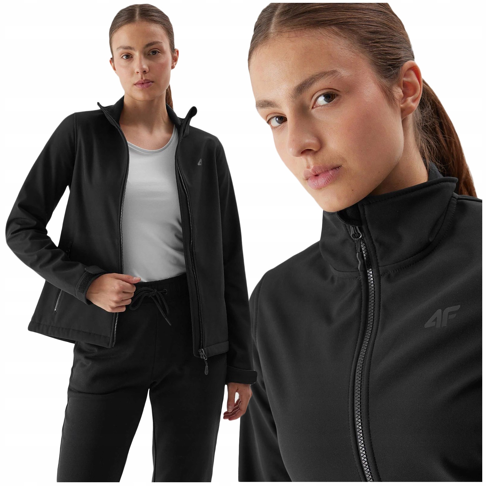 Kurtka damska Przejściowa Softshell 5000 wiosenna trekkingowa L