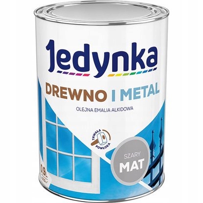 

Farba Do Drewna I Metalu Jedynka Szary Mat 0,36