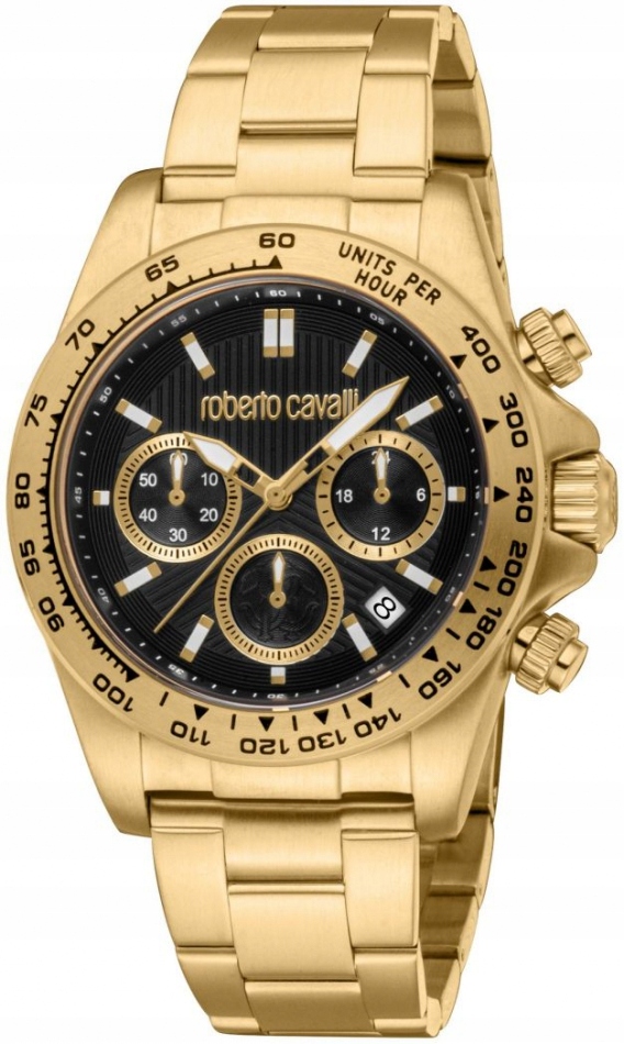 Zegarek męski Roberto Cavalli RC5G135M0085 złoty fashion