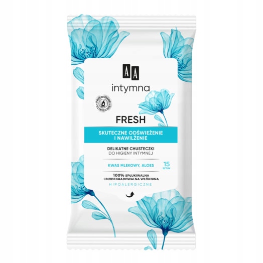 Aa Intimní Aa Fresh Jemné ubrousky pro intimní hygienu