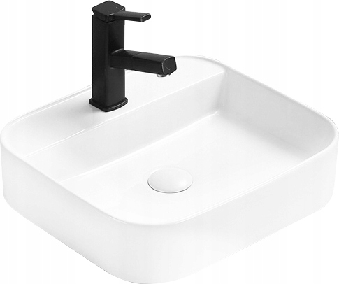Umywalka nablatowa prostokątna 50x40 Mexen Sofia ceramiczna biała