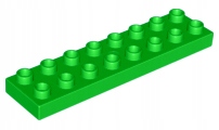 

Lego Duplo 44524 Płytka 2X8 zielona jas Nowa (15g)