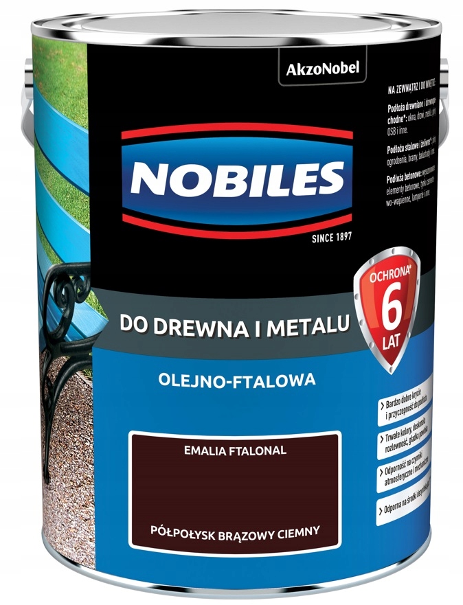

Farba Nobiles Ftalonal- brąz ciemny, 5l