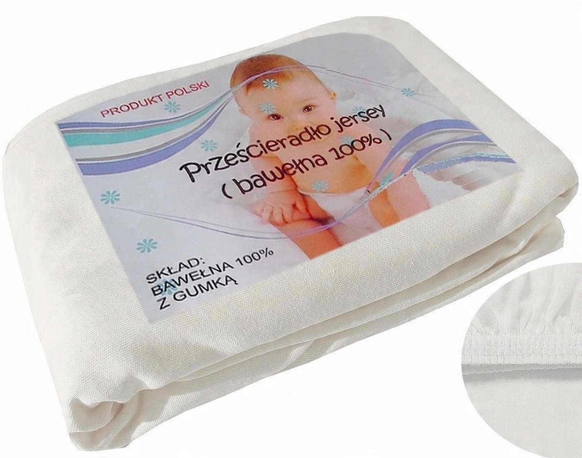 

Prześcieradło jersey 60/120 120x60 Jakość