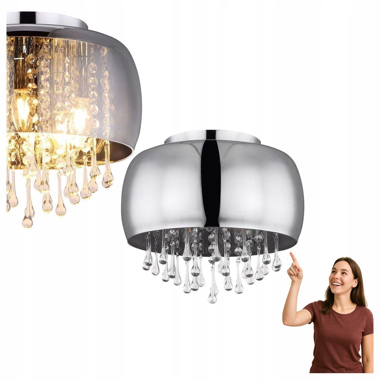 Stropné svietidlo Kalla 15809D Globo