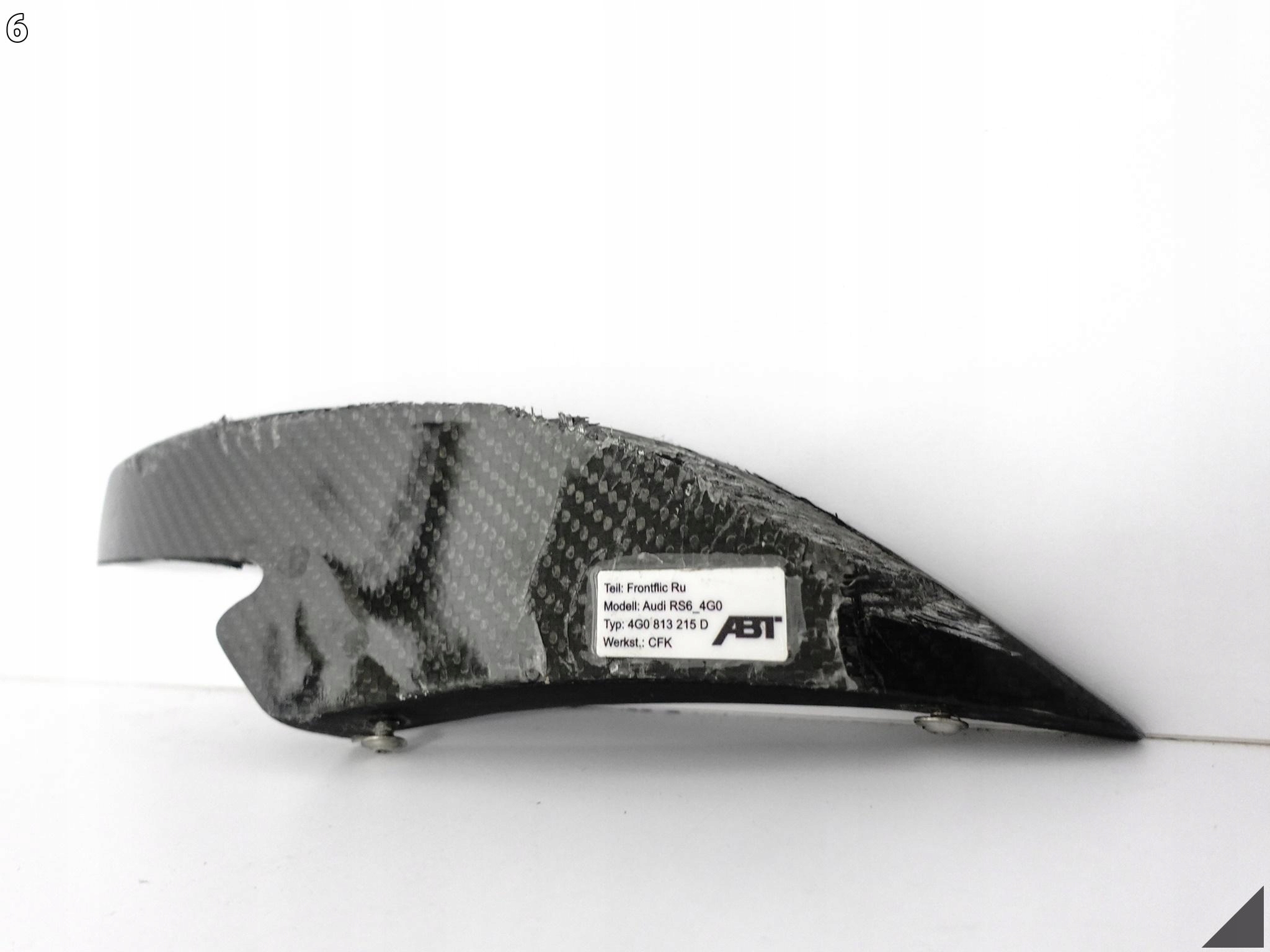 AUDI ABT RS6-R 4G0 C7 CARBON SPOILER grid cap moulding left lower front