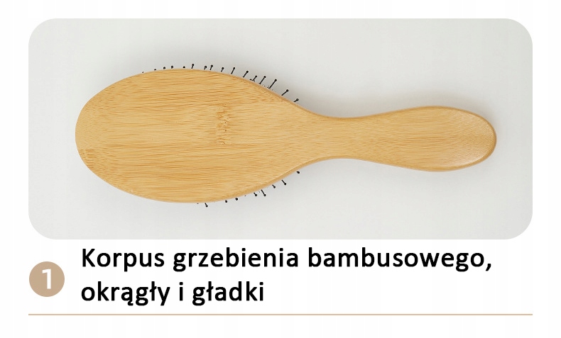 SZCZOTKA DO WŁOSÓW Z WŁOSIA DZIKA NATURALNEGO Marka inna marka