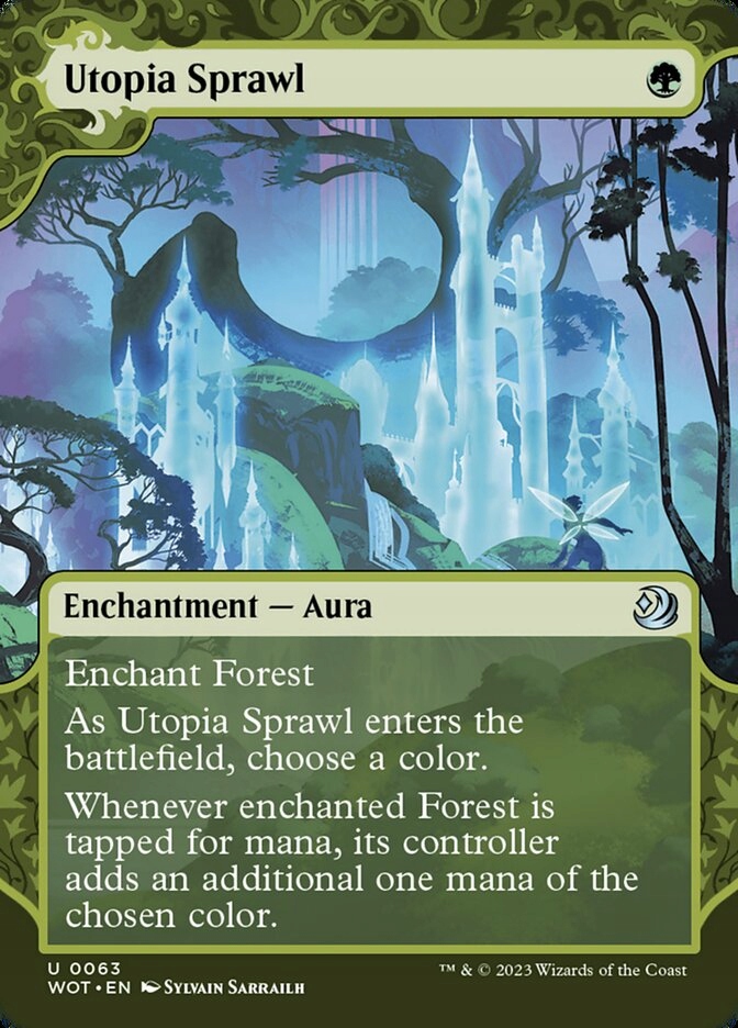 [MTG] Utopia Sprawl (WOT) [BORDERLESS, SHOWCASE] (4+ dostępne)