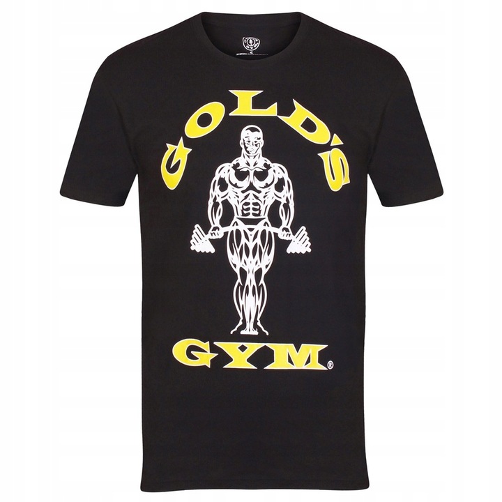 Gold's Gym Oryginalna Koszulka Męska Muscle Joe Czarna Rozmiar XXL