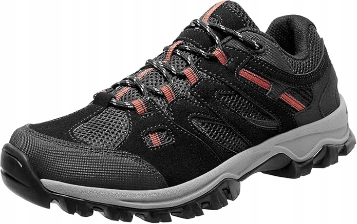 Buty trekkingowe męskie outdoorowe antypoślizgowe czarne rozm. 43
