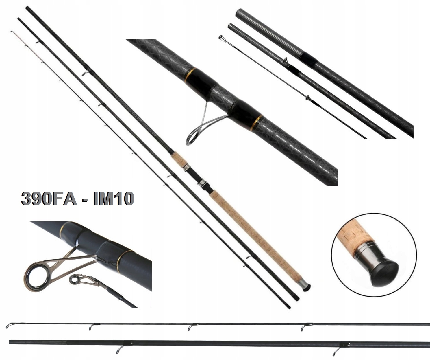 Prut Perfekt Tornado Match 3,9 m 3.el. Long Distance 6 -12 g IM-10 D.T-136 cm
