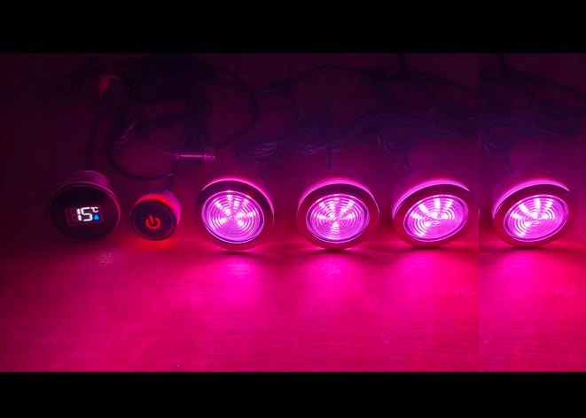 4 veľké bazénové lampy Osvetlenie Led Spa lampa Rgb na baliu teplomer