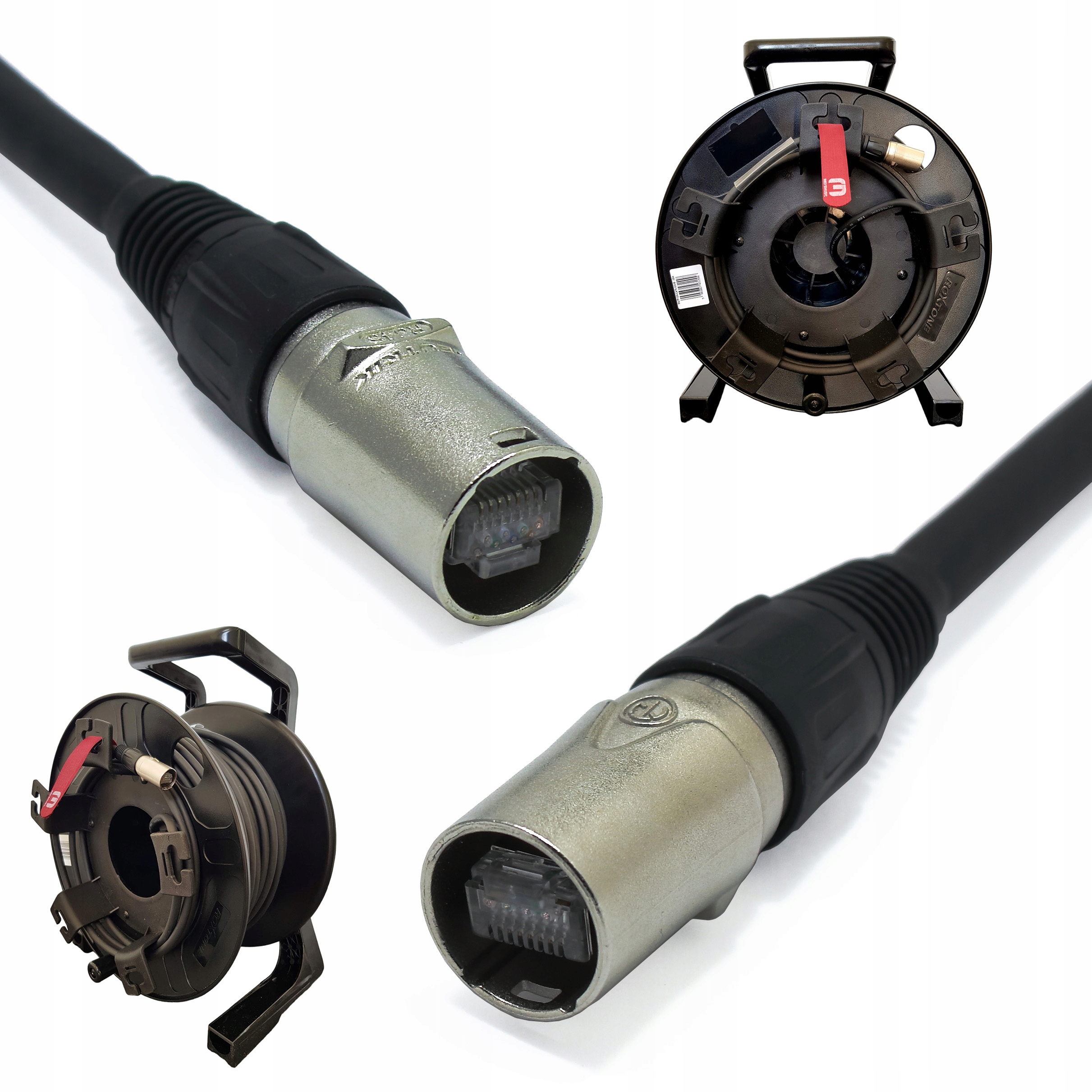 Kabel Ethercon Neutrik Na Bębnie 50m Skrętka Mobilna S/utp CAT6 RJ-45 CAT.6