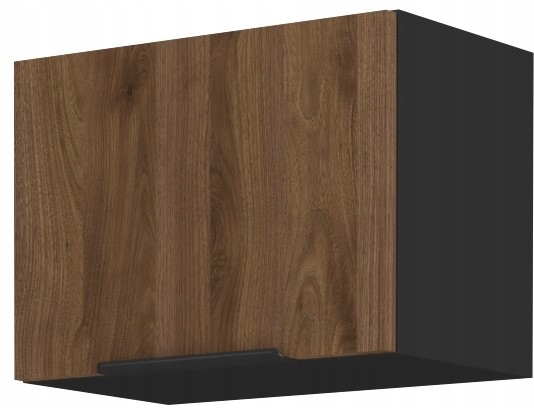 Závěsná Kuchyňská Skříňka Horní Výklopná Okapová 50 CM S Tlumením Dovírání Ořech Okapi