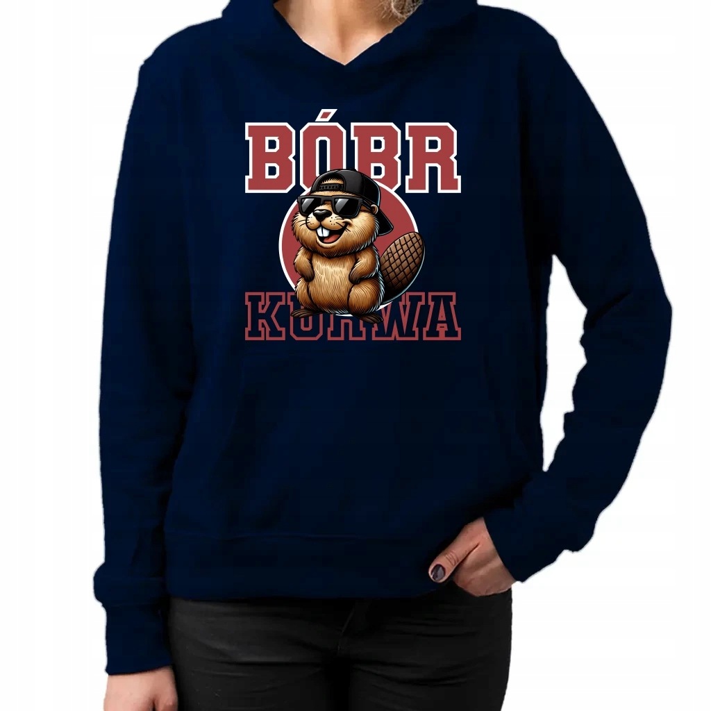 Bobr! mikina s potiskem dárek pro ni XL