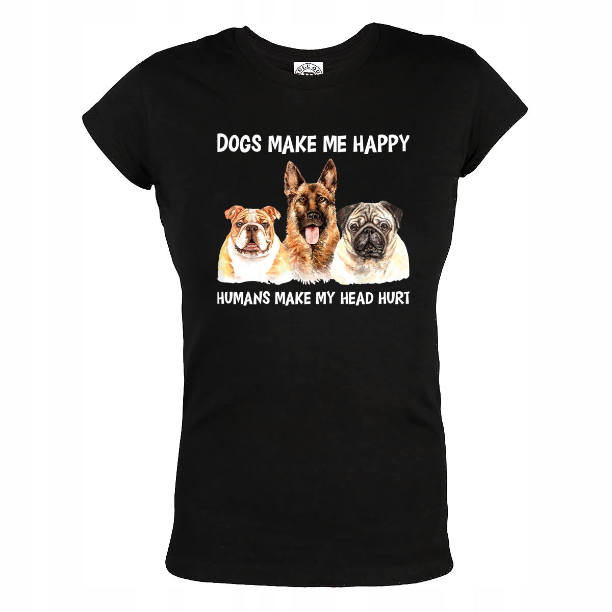 

Damska Koszulka Pies Psy Z Psem Dogs Make Me Happy