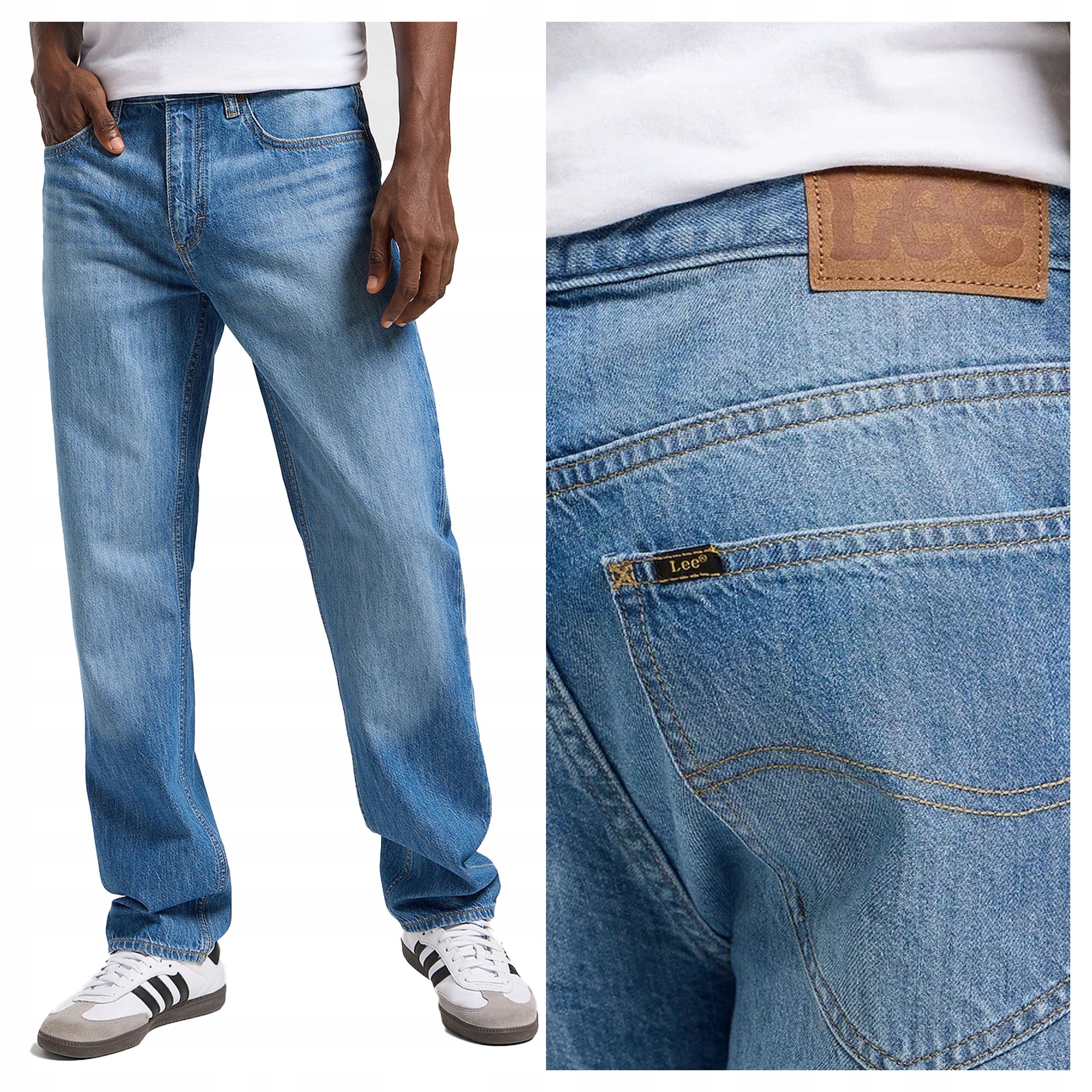 Pánské džínové kalhoty Lee West Anchore Classic Denim Casual W36 L34