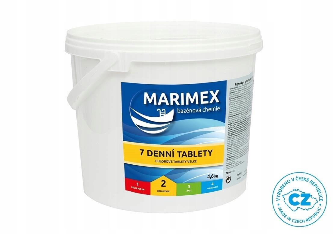 Marimex 7 Denní tablety 4, 6 kg bazénová chemie Dezinfekce 11301204