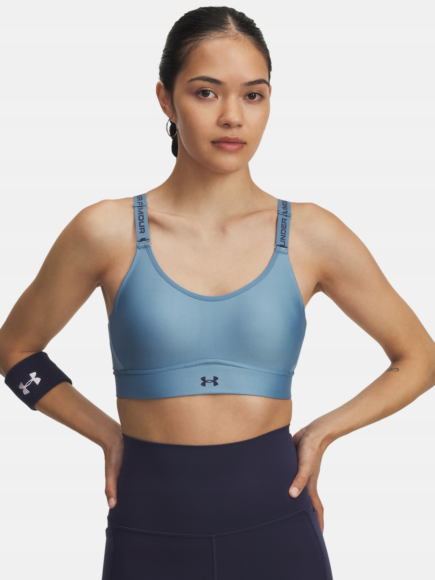 Under Armour Dámská podprsenka Under Armour Ua Infinity Mid 2.0 Bra-BLU