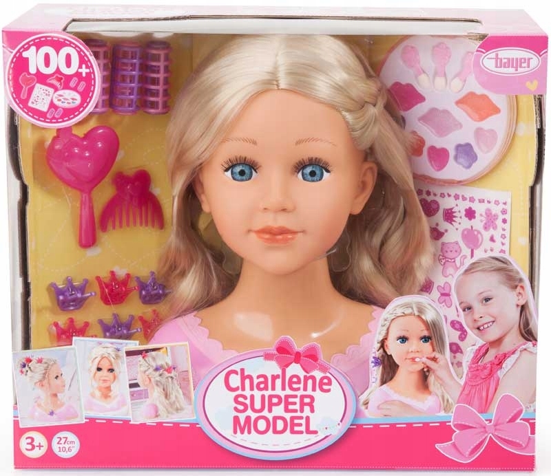 Głowa do stylizacji i makijażu Bayer Charlene Model Blonde Make Up