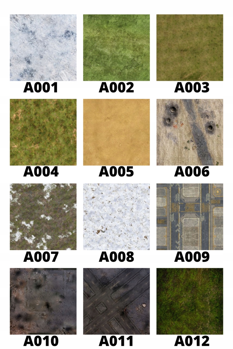 MATA JEDNOSTRONNA GUMOWA RPG 42 WZORY 91,5x91,5 CM Waga produktu z opakowaniem jednostkowym 460 kg