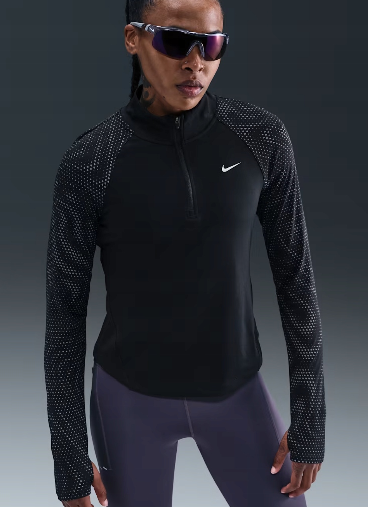 Nike Tempo Flash koszulka do biegania Dri-FIT z zamkiem 1/4 Rozmiar Xs