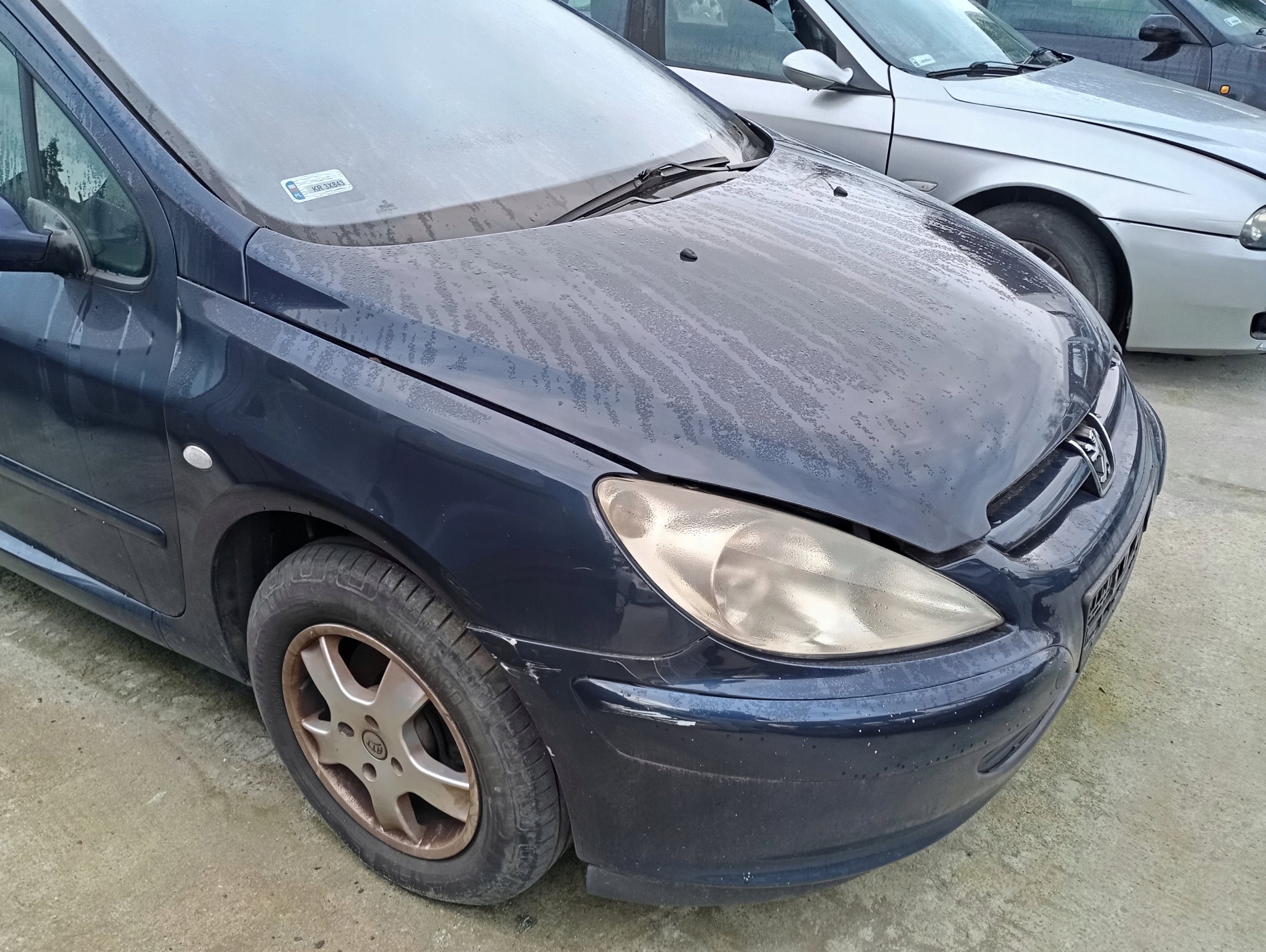PEUGEOT 307 01-04 front bumper fender bonnet light EGED tension belt sider