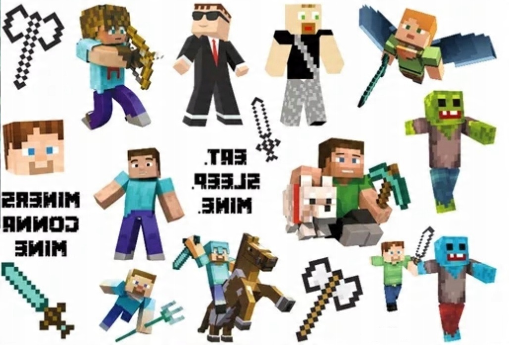 

Tatuaże Zmywalne Dla Dzieci Minecraft CG342