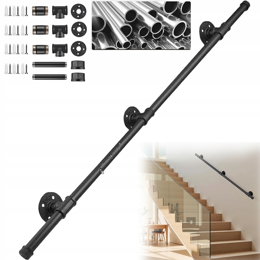 Zábradlí 150 CM Podpora Pro Seniory Schody Koupelna Bezpečnost 100 Kg