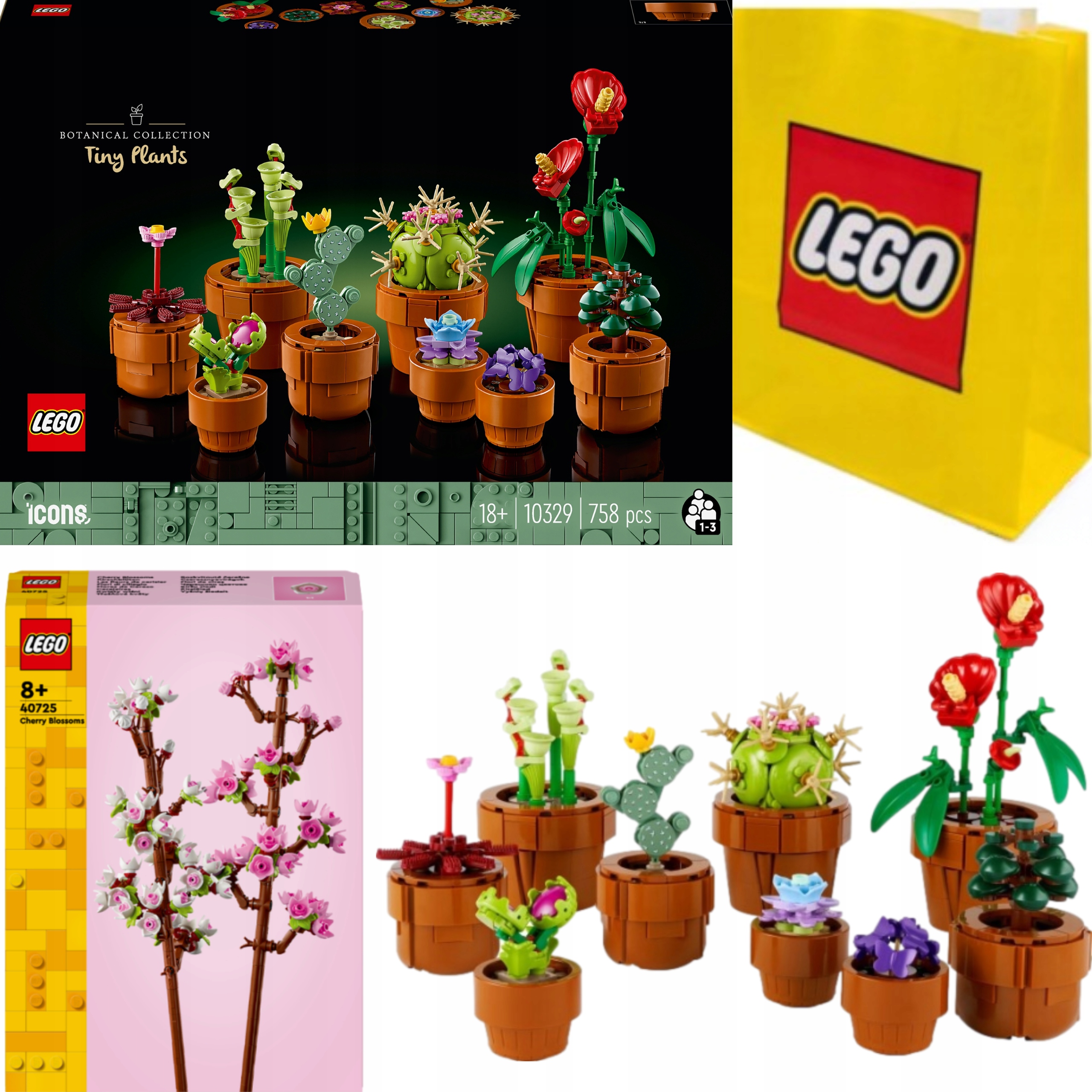 Lego Icons Valentýnský Set Květiny Dárek Malé Rostlinky 10329 40725