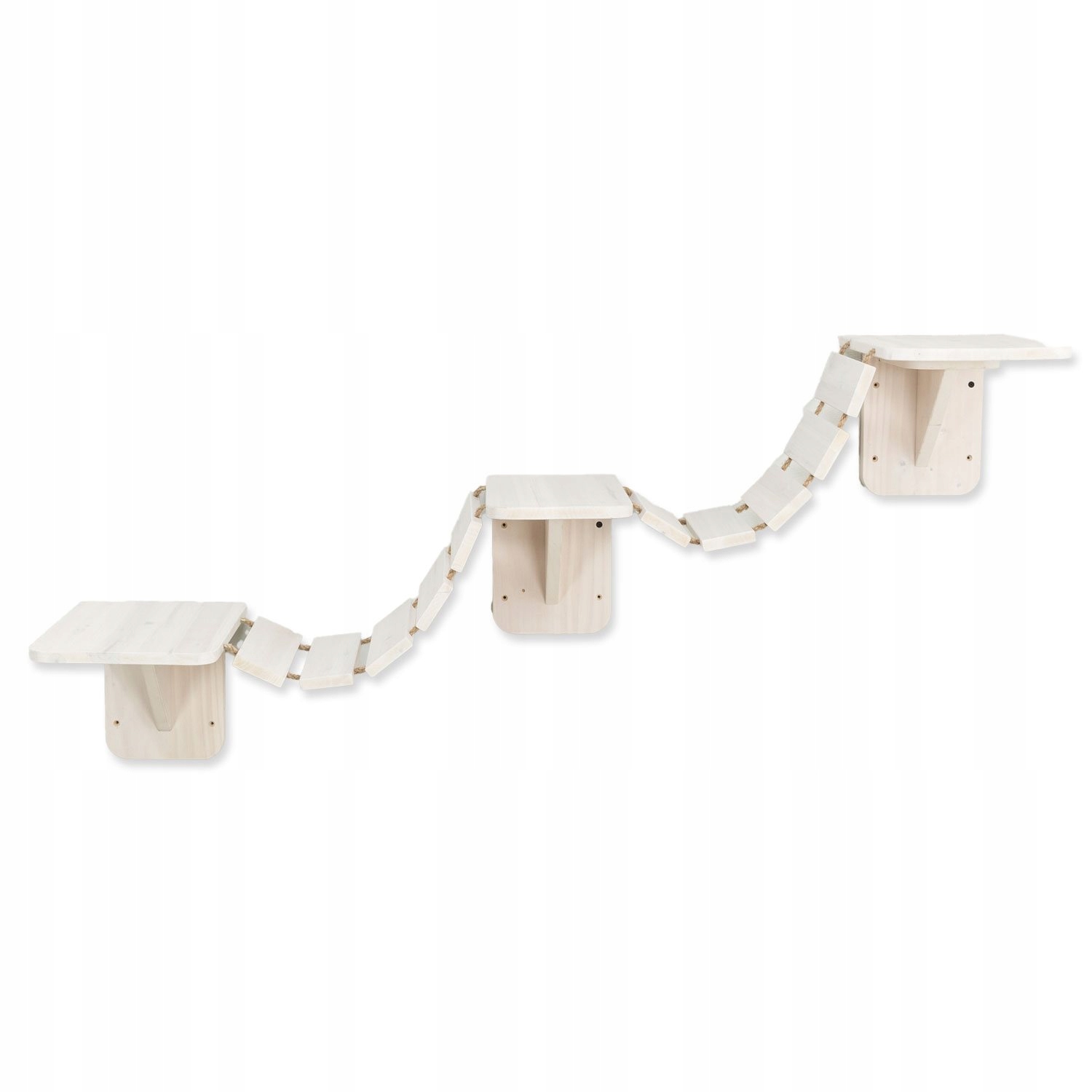 Levně Most Trixie k připevnění na stěnu bílá 150x30cm