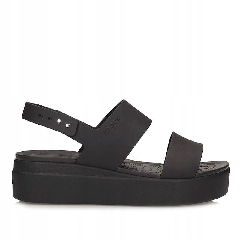 Dámské sandály Crocs 206453-060 Brooklyn Low Wedge černé s platformou