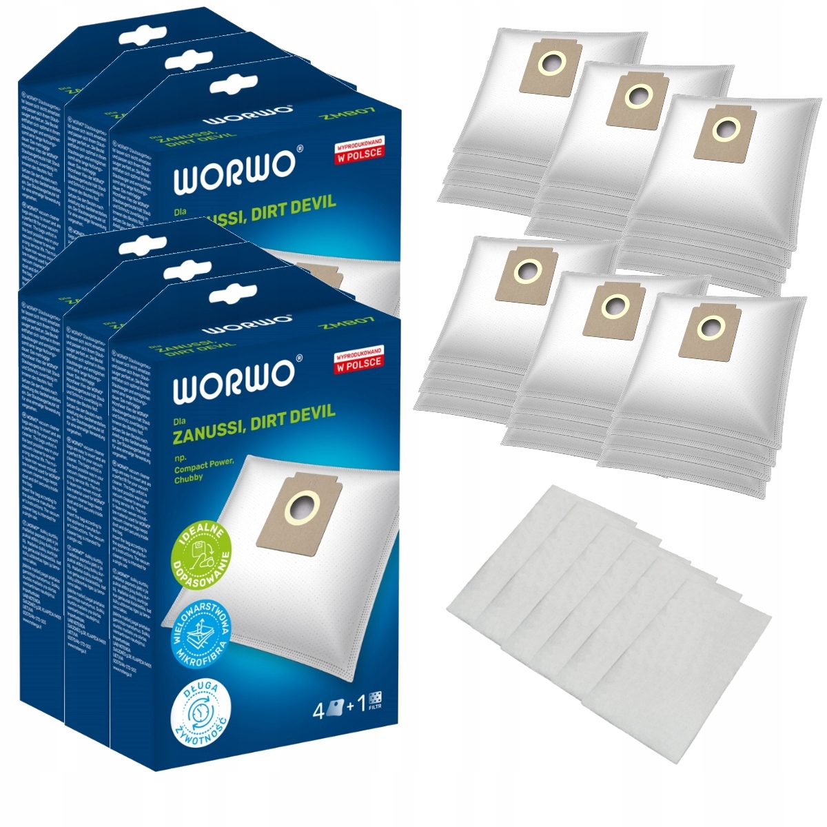 24x Worki Zelmer Dot VC 1002.0 Ek Xs 011 ZMB07