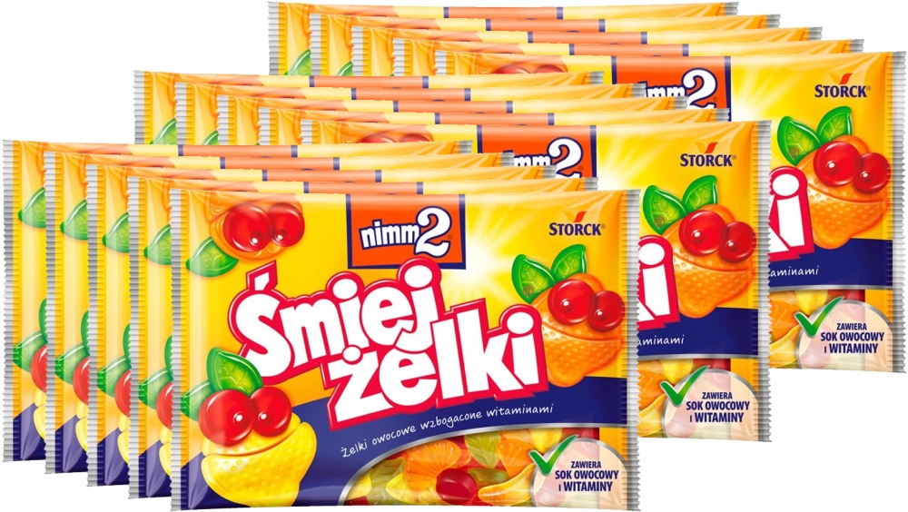 Żelki Śmiejżelki Storck Nimm 2, mix smaków owocowych, 100g x 15 Opak
