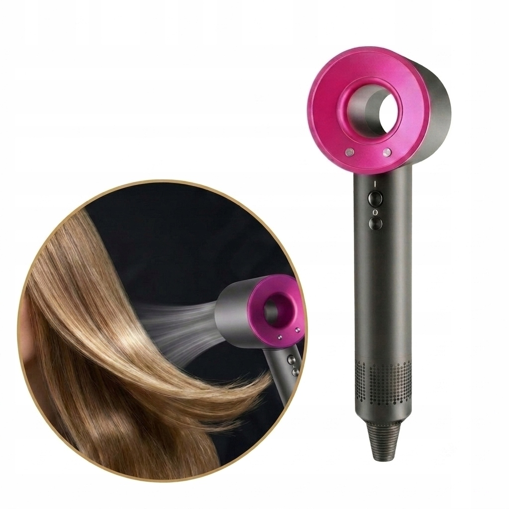 Rychlý vysoušeč vlasů ionizace profesionální fuchsiový styling