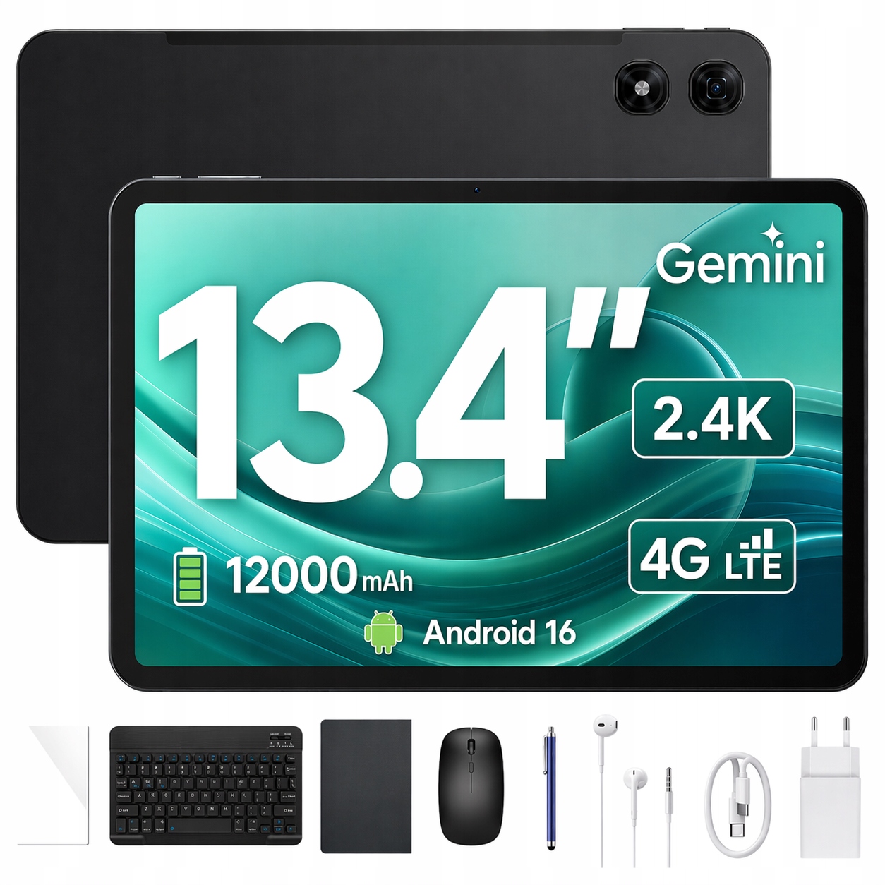 Tablet Aorlym AP13Pro 13,4" 48+256GB 12000mAh 4G Lte SIM/GPS/WIFI/Android16