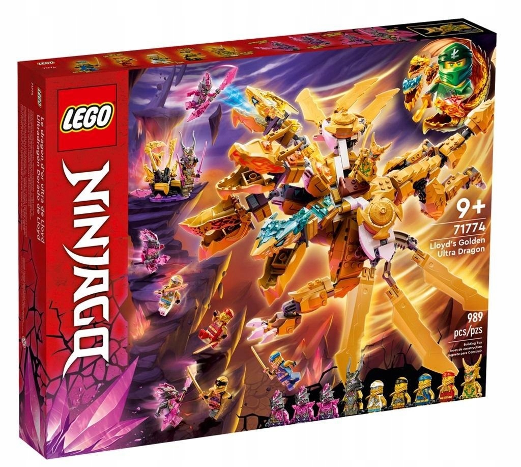 KLOCKI LEGO Ninjago Złoty Ultra Smok Lloyda