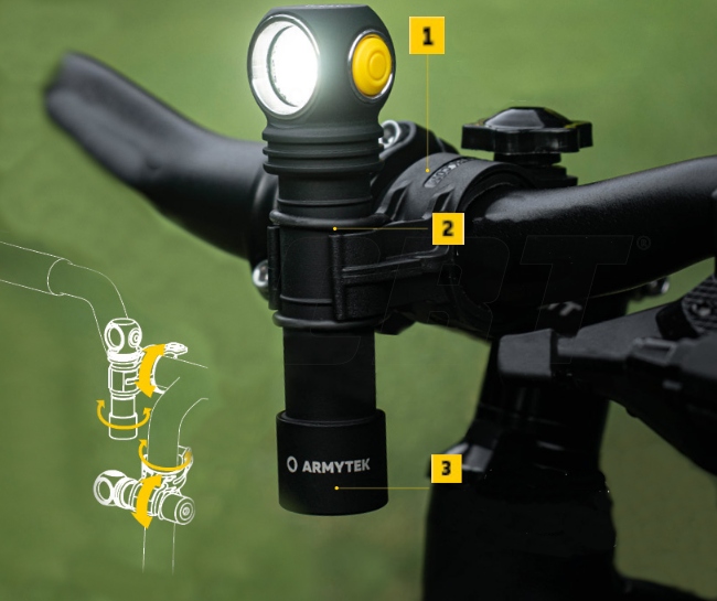 Armytek UCHWYT ROWEROWY do Latarki ABM-01 MOCOWANIE DO ROWERU DLA LATAREK Model ABM-01