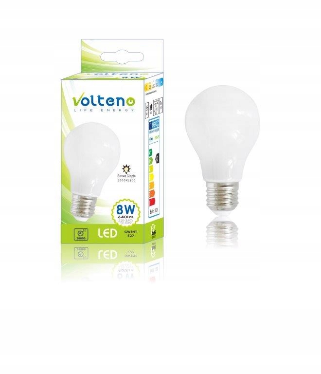 

Żarówka Led E27 8W 640lm=50W Ciepła